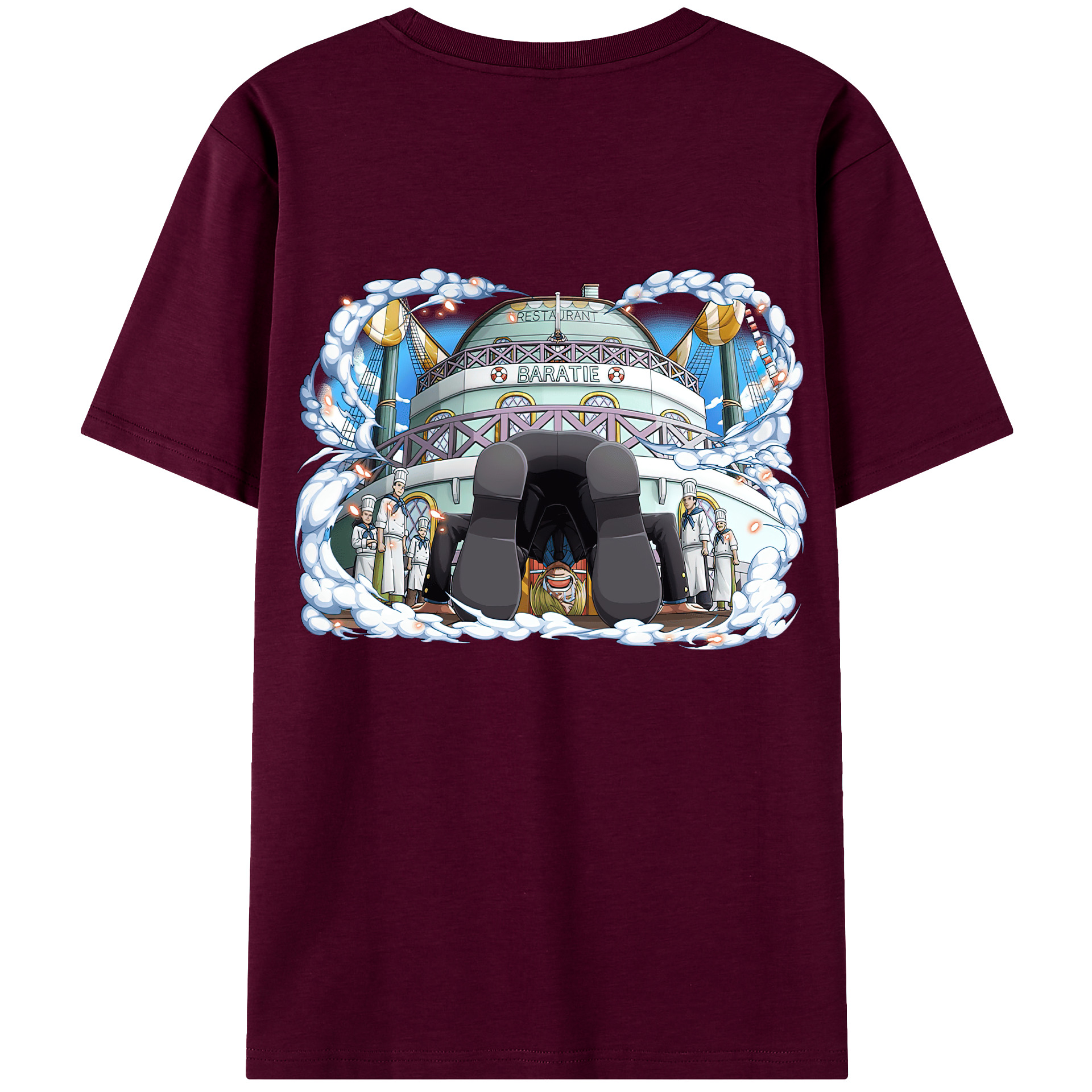 （画像用） ワンピース サンジ ONE PIECE Sanji レディース半袖Tシャツ(バックプリント)